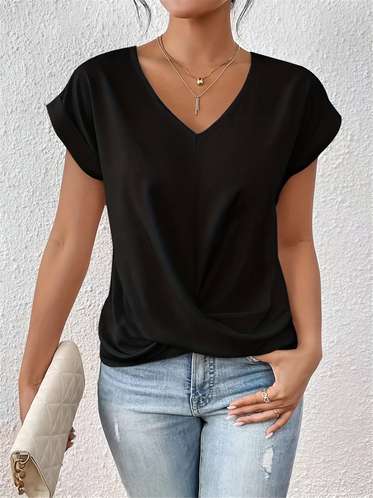 NOVERA™ | Casual T-shirt med sweetheart halsudskæring