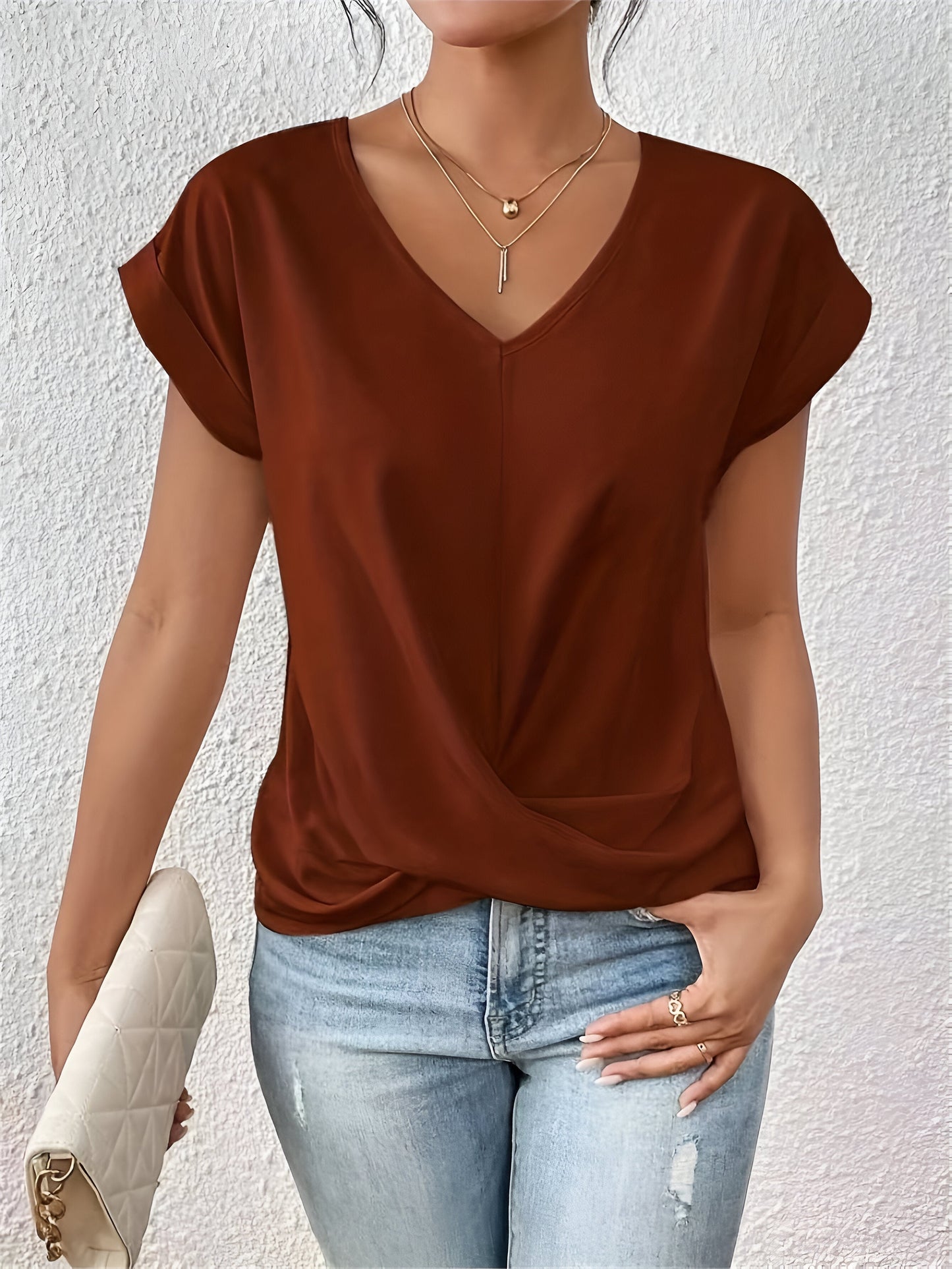 NOVERA™ | Casual T-shirt med sweetheart halsudskæring