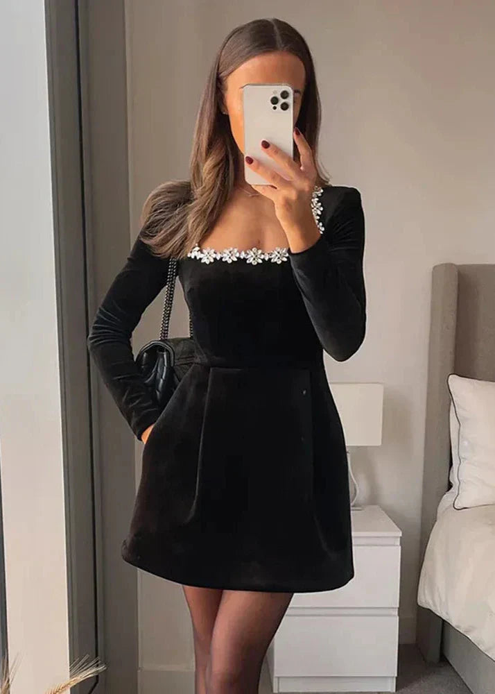 Fleur de Velours Lange Mouwen Jurk