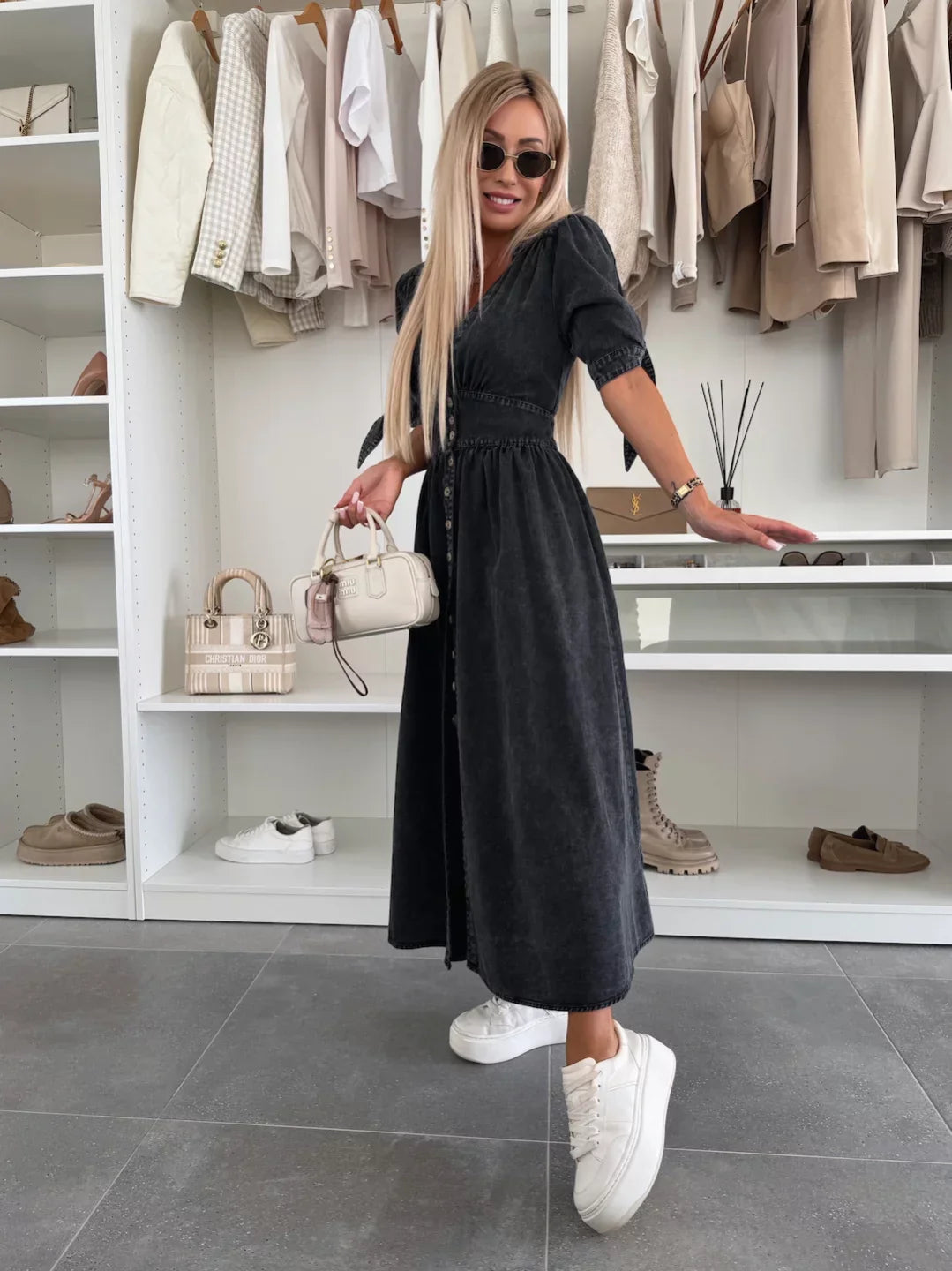 Ivanka | Strålende denimkjole