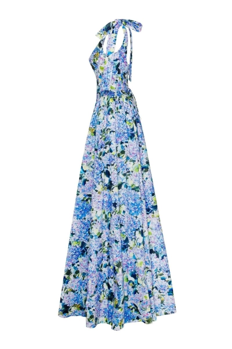 Kacey Hydrangea Printed Strap Maxikjole